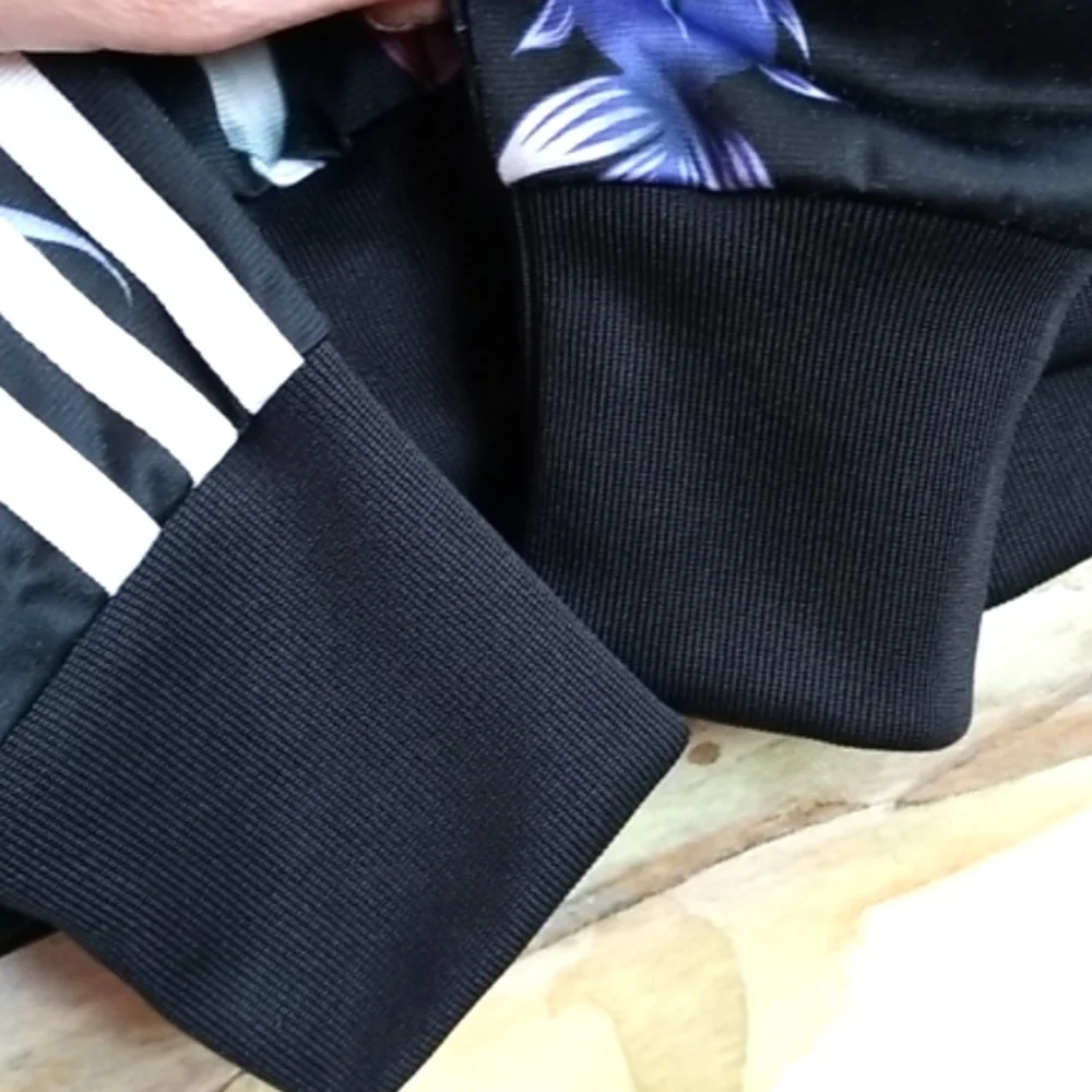 ADIDAS x FARM RIO Collab Limited Edition 2014 LOTUS Zip Black Track Jacket S NEW - Picture 5 of 16